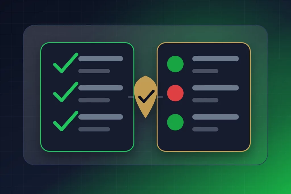 GuyID editorial visual explaining Turn the section "How to Proactively Verify Your Match and Build Trust" into a decision-support visual.