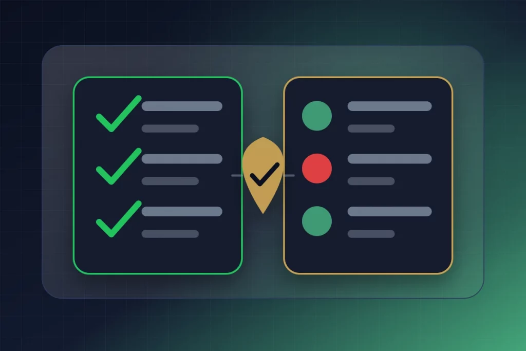 GuyID editorial visual explaining Turn the section "Comparison" into a decision-support visual.