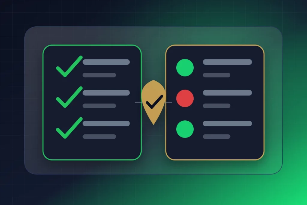 GuyID editorial visual explaining Turn the section "The Complete Comparison: Which Dating Apps Have Identity Verification in 2026" into a decision-support visual.