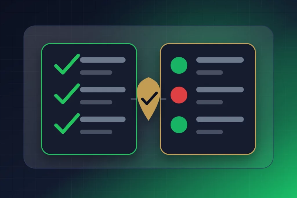 GuyID editorial visual explaining Turn the section "Comparison" into a decision-support visual.