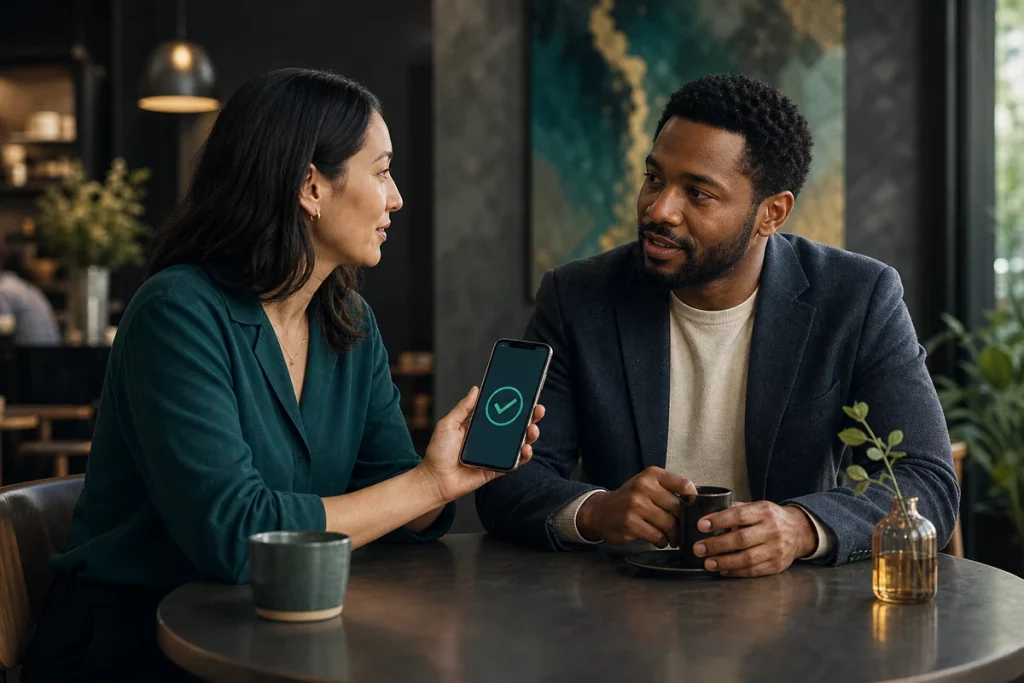 How to find out if someone is married free — complete verification protocol showing quick screen records check behavioral observation and GuyID identity verification in sequential steps with time estimates