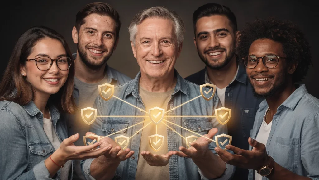 Editorial GuyID hero image showing a quiet trust decision before the date.