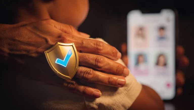 Editorial GuyID hero image showing a quiet trust decision before the date.