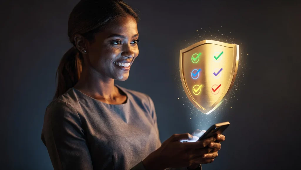 Editorial GuyID hero image showing a quiet trust decision before the date.