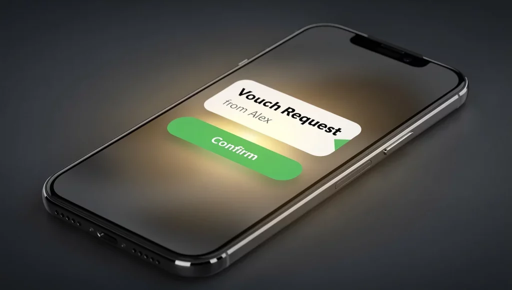 Editorial GuyID hero image showing a quiet trust decision before the date.