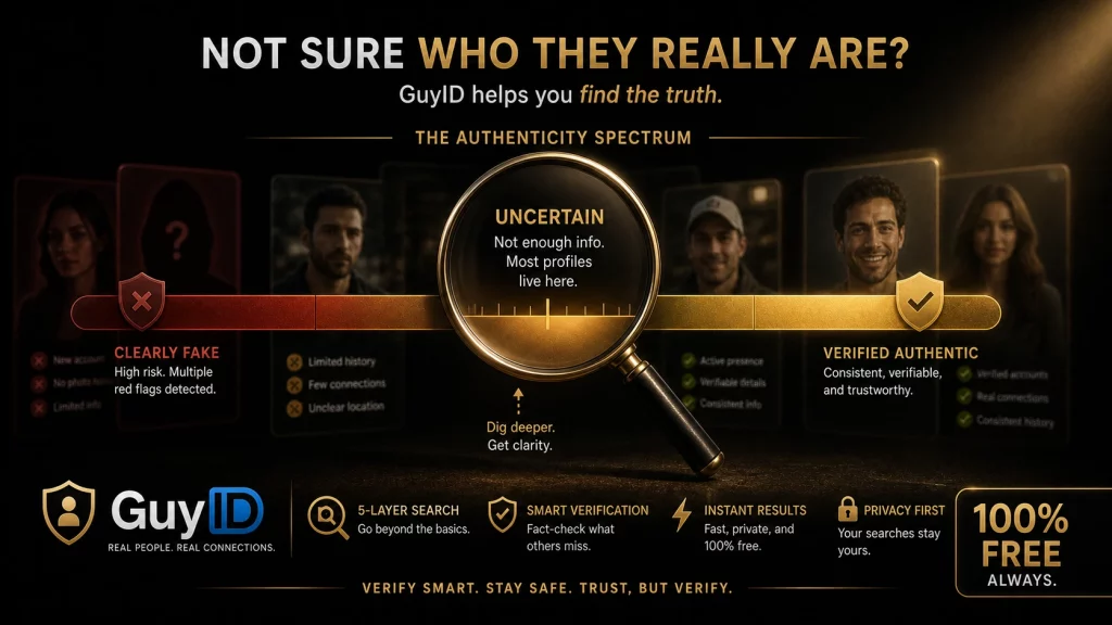 Trust and verification overview for Profile Authenticity: What Makes a Real Dating Profile vs a Fake (2026)
