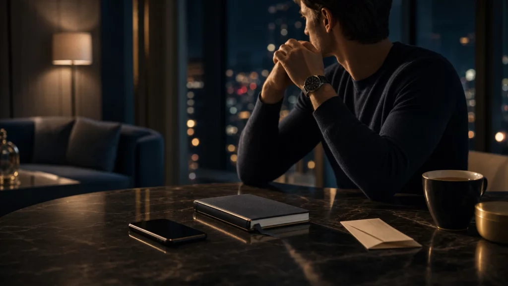 Editorial GuyID hero image showing a quiet trust decision before the date.