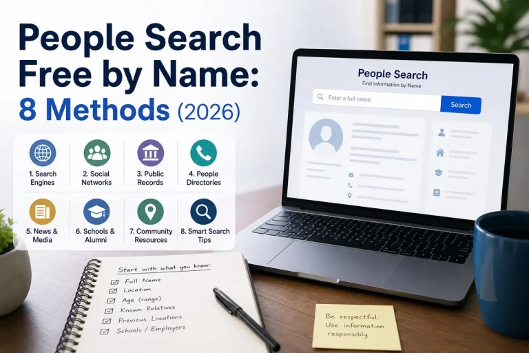 People Search Free by Name: 8 Methods (2026) featured image