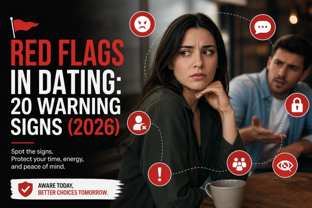 Red Flags in Dating: 20 Warning Signs (2026) featured image