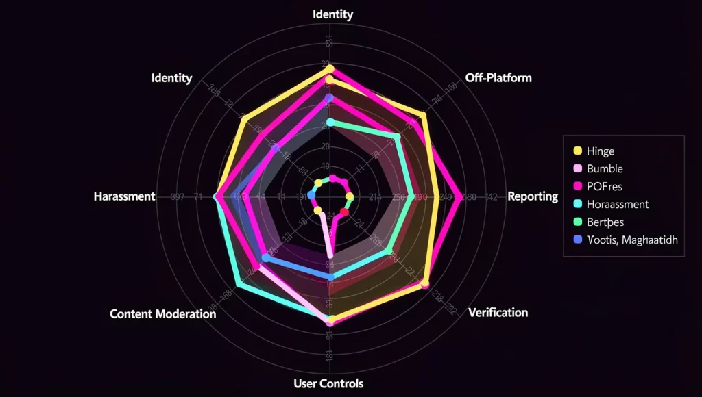 Illustration from Safest Dating Apps 2026: Every Platform Ranked by 8 Safety Dimensions.