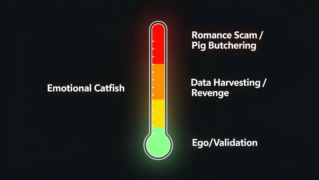 Illustration from Why Do People Create Fake Dating Profiles? 7 Motivations Explained (2026).