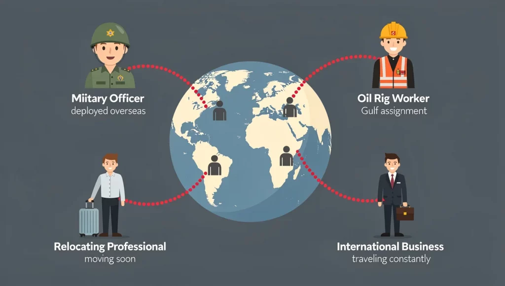 Illustration from Long-Distance Dating Safety Guide: Verification When You Can’t Meet (2026).