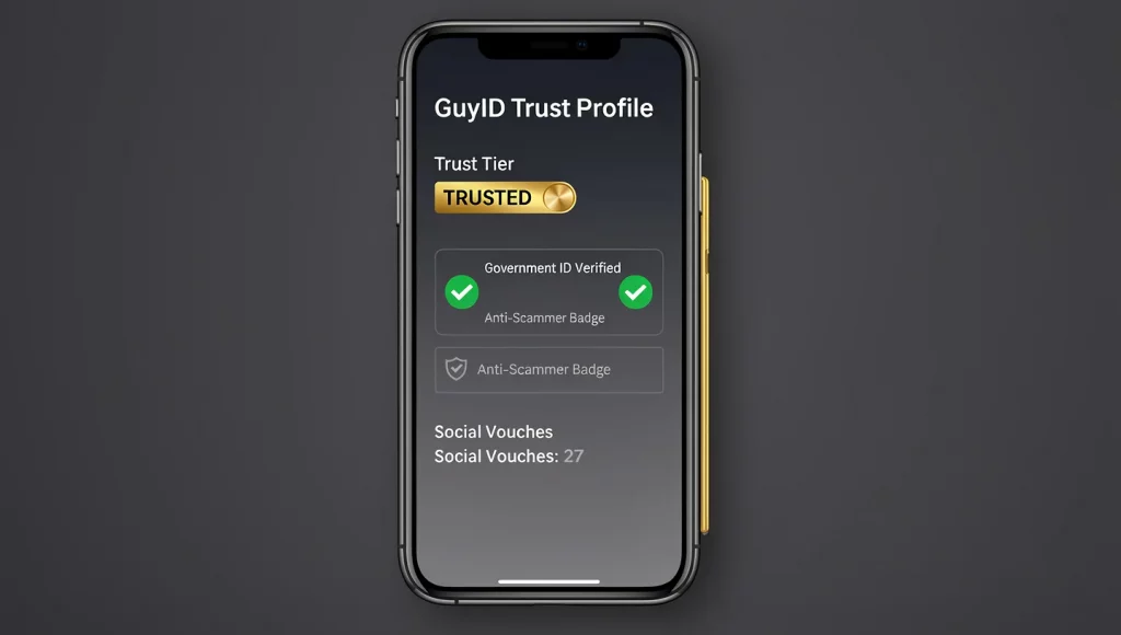 Illustration from GuyID Date Mode Link: How It Works — One Link, Verified Everywhere (2026).
